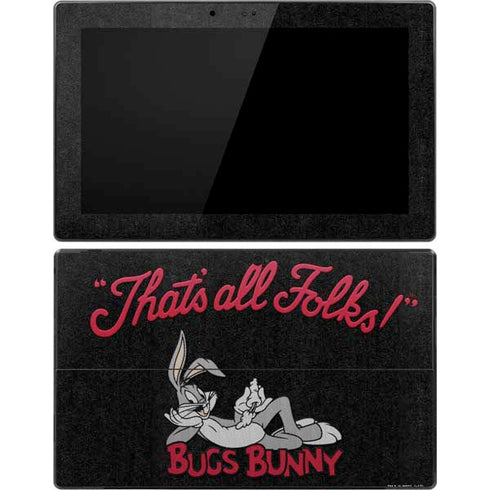 Looney Tunes Bugs Bunny Thats All Folks Surface Pro Tablet Skin